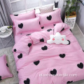 100% Polyester Set Tempat Tidur Microfiber Dicetak